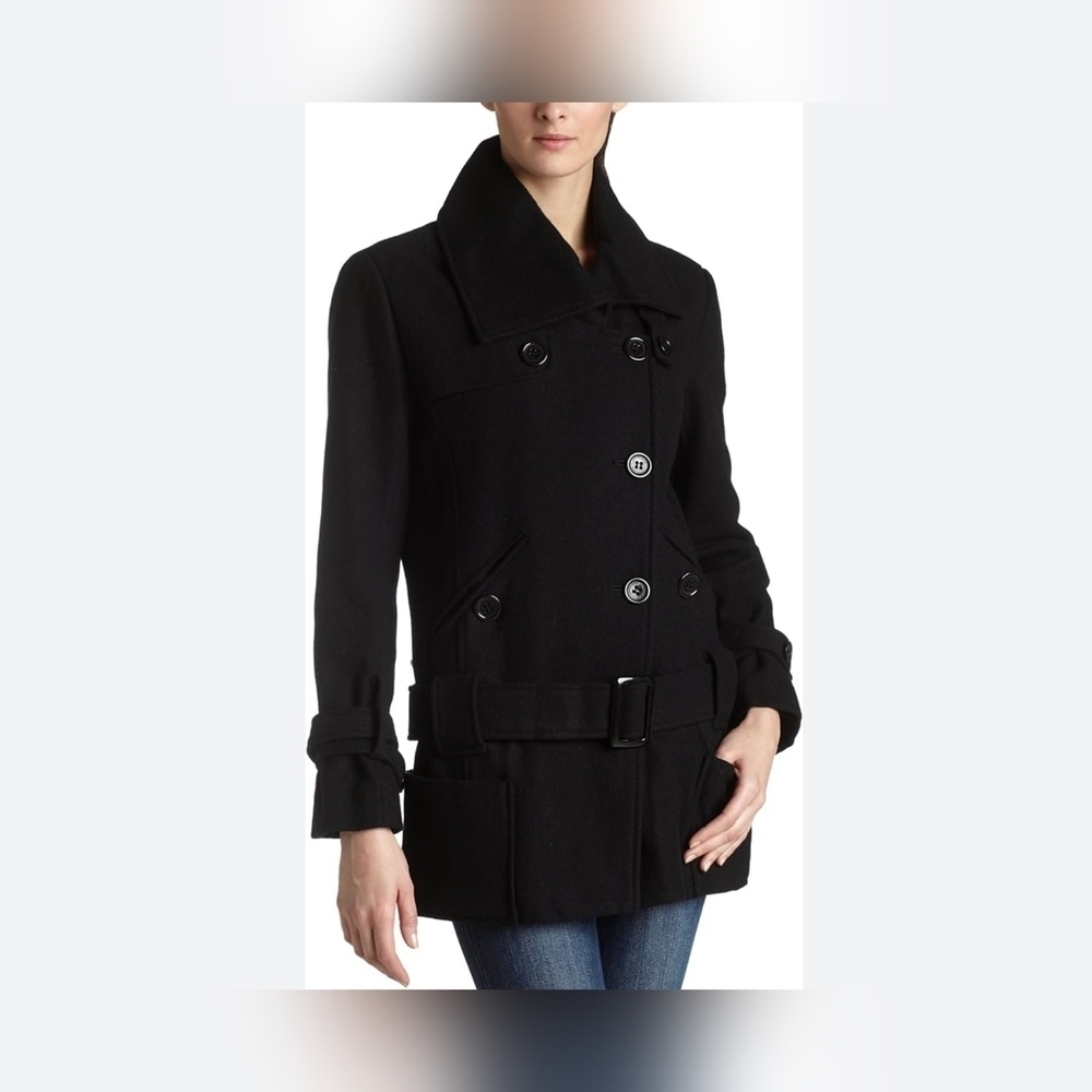 Coffee Shop wool peacoat.